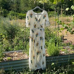 Madewell floral maxi dress